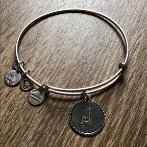 Alex and Ani silver “A” bracelet